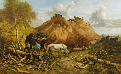 Het Bos Ruimen voor de IJzeren Weg, 1880